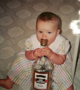 No idea, part 2. Obviously something she enjoyed as this is at least twice she did this. We did not give her a little salt and lime, she may have danced on the table, but did not shoot out the lights.